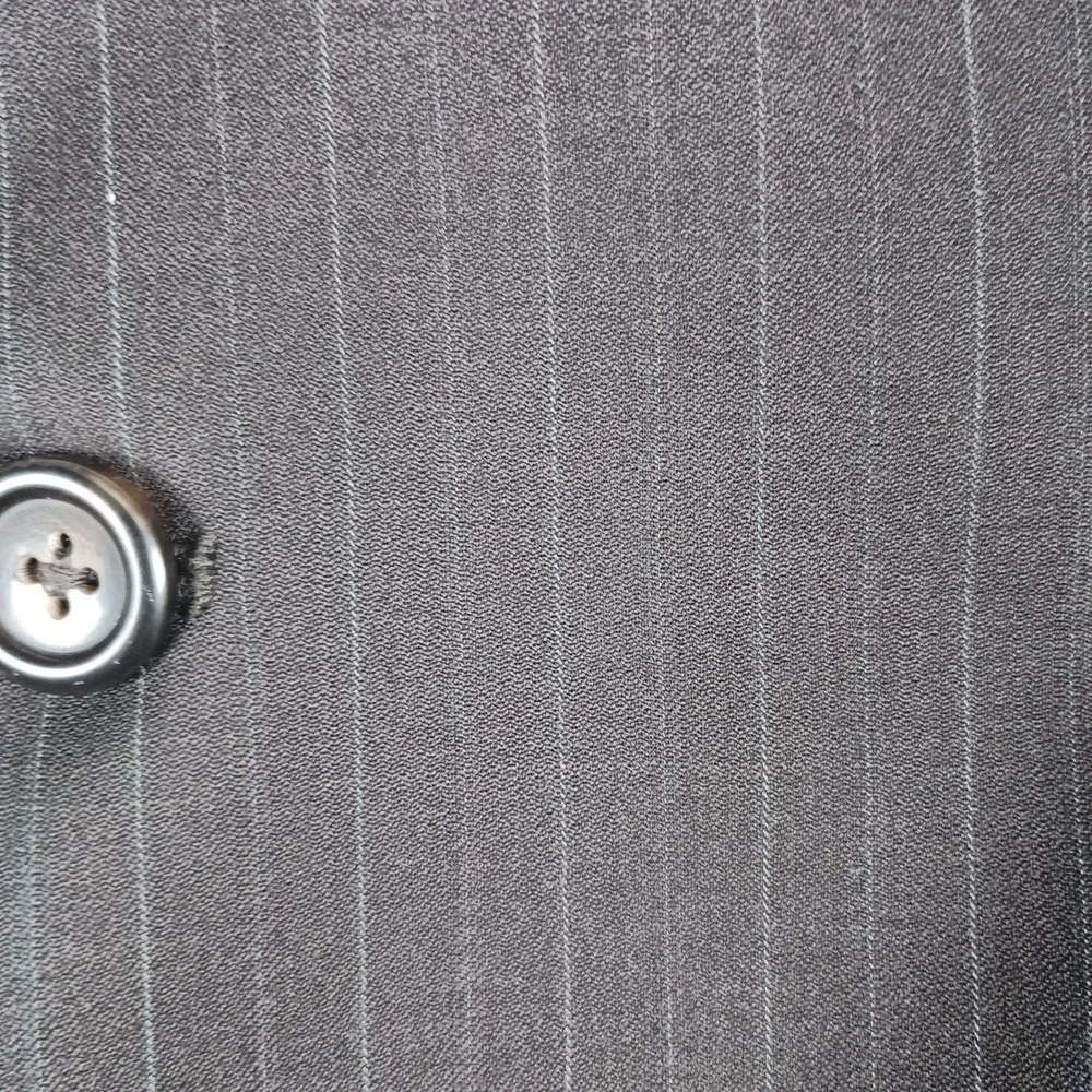 Pronto Uomo Blazer 42 Short Mens Charcoal Grey Pinstripe 100% Woo